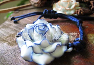 景德鎮陶瓷首飾 典雅月季手鏈手鐲的多色之選